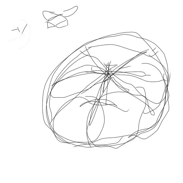 The Orb — Hand-drawn digital line work